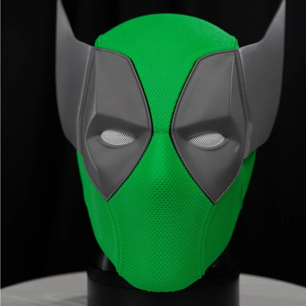 Kelly Green Deadpool Helmet (Full Size & Wearable)